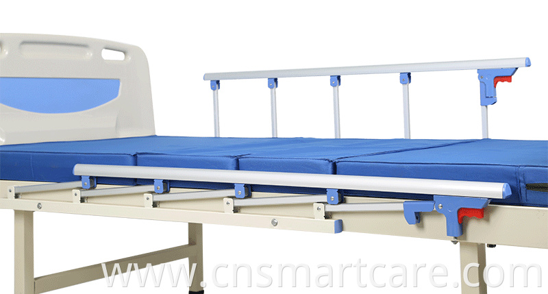 Profession hospital medic bed 2 function manual hospital caregiver bed stainless steel